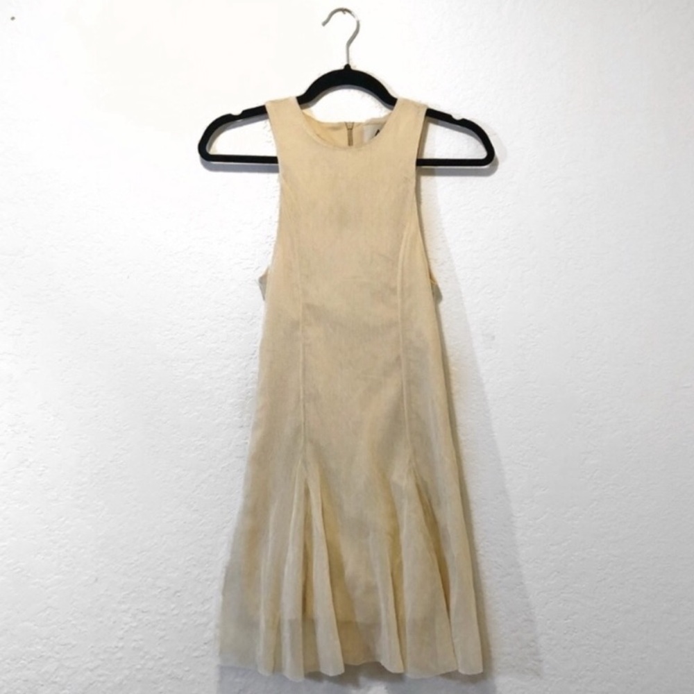 (Not for sale) Beige Mesh Skater Dress